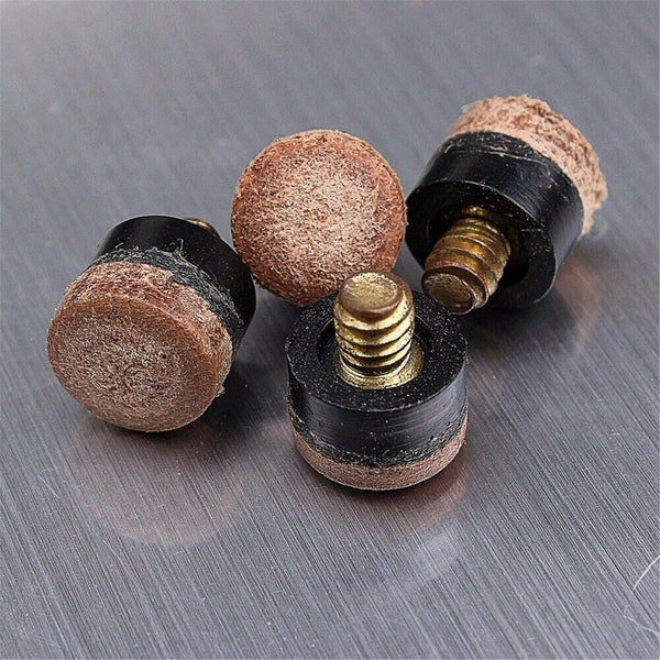 Commercial Quality Soft Pool Snooker Billiards CUE TIPS Screw On Type 10mm AU
