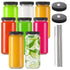 8PCS Glass Juice Bottle Set – Reusable Beverage Storage Containers
