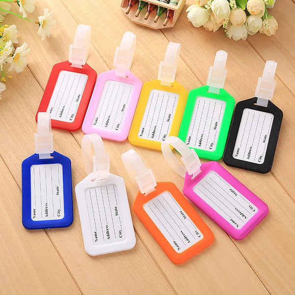 Luggage Tag Travel ID Tag Address Label Tag for Backpack Handbag Colourful