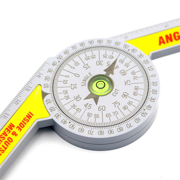 Angle Finder Goniometer Ruler Miter Drawing Measuring Level Saw Protractor Tools