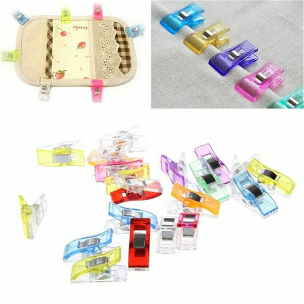 50PCS Wonder Clips Crafts Fabric Quilting Clip Crochet Craft Plastic Clip DIY