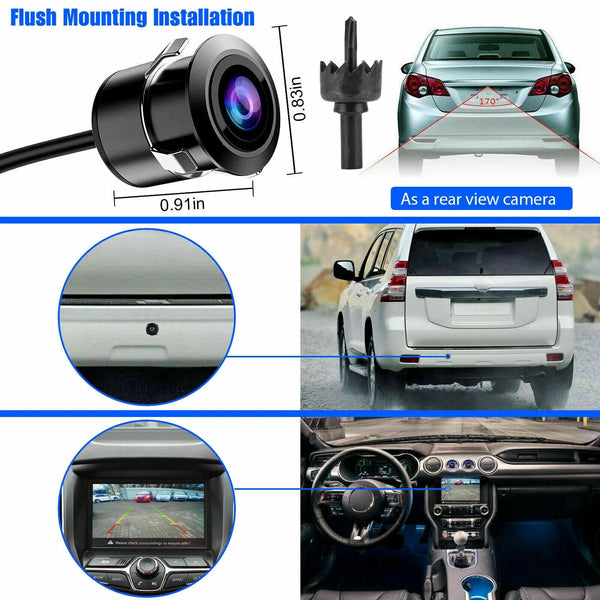 170° Reverse/Front View Camera NTSC Car Rear View IR Night Vision 12V Waterproof