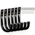 6PCS Wall Mount Storage Hooks Garage Utility Hanger Rack with Screws