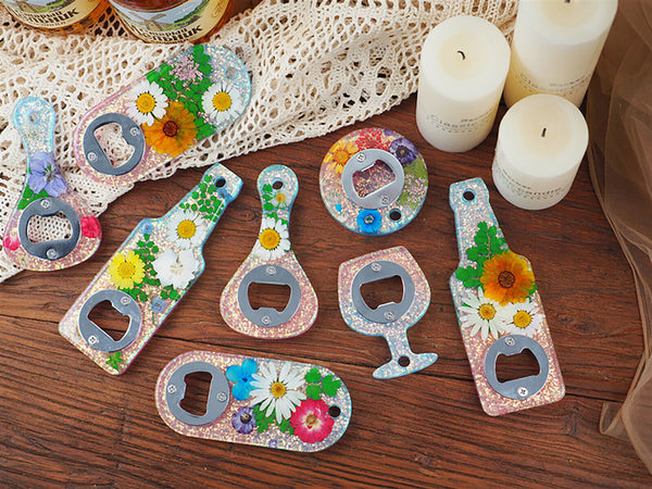 Silicone Beer Bottle Opener Mould DIY Set Epoxy Resin Casting Craft Making Mold