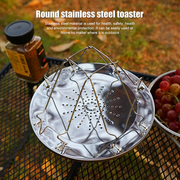 Toast Rack Stove Toaster Breakfast Cooking Sandwich Folding Tray Outdoor Camping