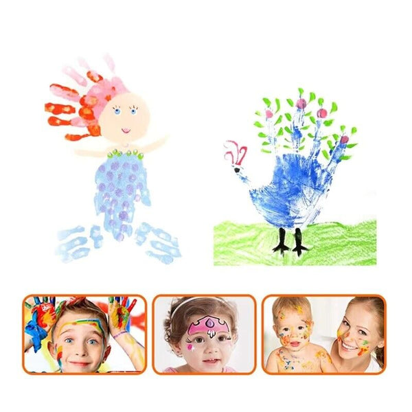 Large Rainbow Ink Pad 8Color Colour Giant 18cm For Stamps Craft Cards AU