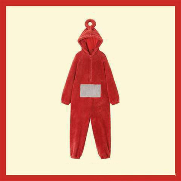 Teletubbies-Adult Jumpsuit Party Fancy Dress Up Unisex Outfit Halloween Costume