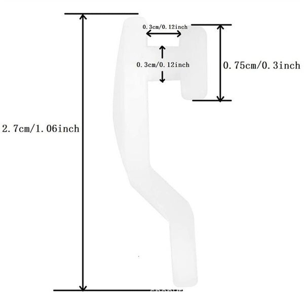 Curtain Track Gliders Extendable Universal Slider Runners Rail Hooks