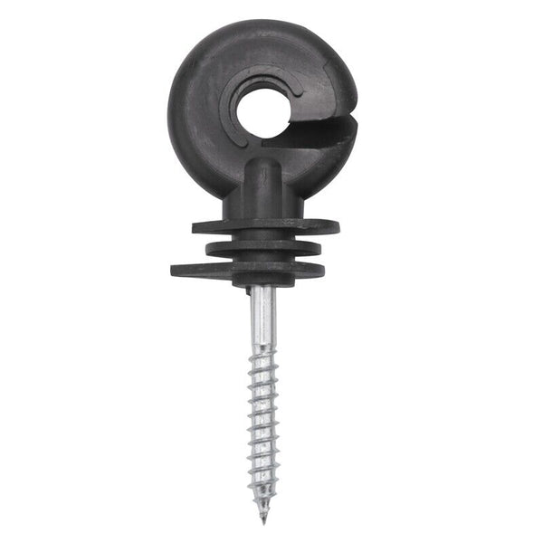 200PCS Electric Fence Insulator Screw-in Ring Fence Post Poly Wire Tape Rope Set