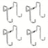 10PCS Stainless Steel Cabinet Door Hooks Closet Drawer Hanging Hooks