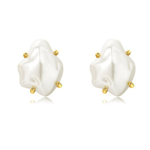 Vintage Irregular Earrings for Women Retro Studs Statement Jewelry Fashion Gift