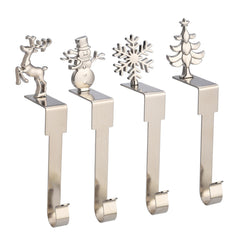 Stocking Holders 4 Pack – Metal Christmas Stocking Hangers for Mantel, 14cm