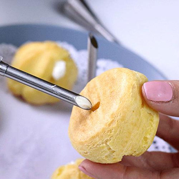 Stainless Steel Piping Nozzle Tip Cream Icing Cupcake Puffs Injection Tool