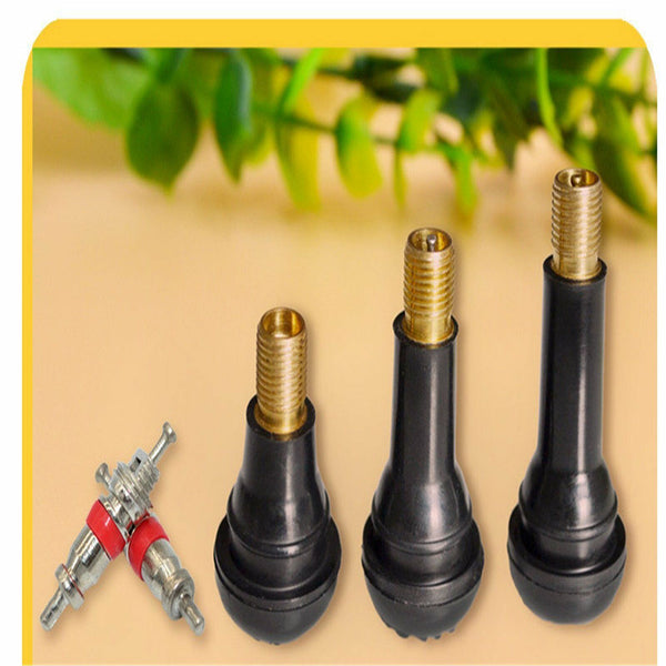 100x Car Auto TR 412 Snap In Tyre (Tire) Valve Rubber Tubeless Short Valve Stems