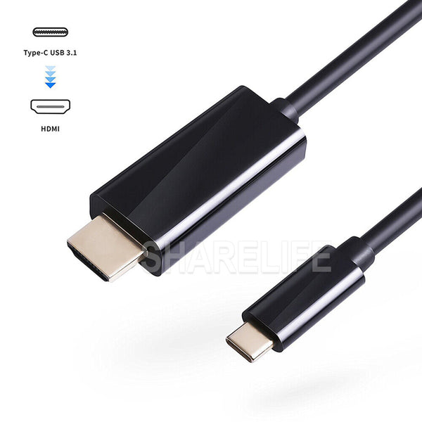 USB C to HDMI Cable Type C Male to HDMI Male 4K Cable For Macbook Chromebook NEW