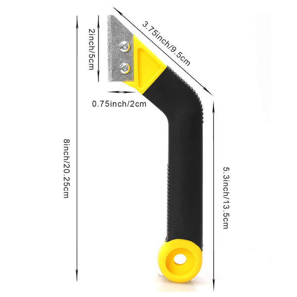 Grout Remover Tile Grout Saw Angled Grout Scraping Rake Tool for Tile Cleaning