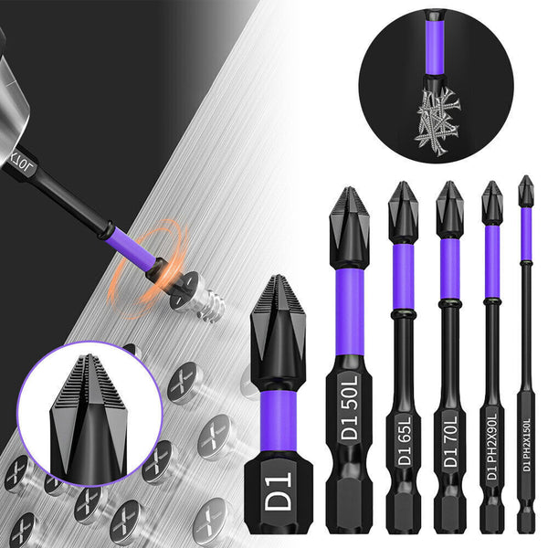 D1 Anti-Slip And Shock-Proof Bits Screwdriver Bits,High Hardness Strong Magnetic