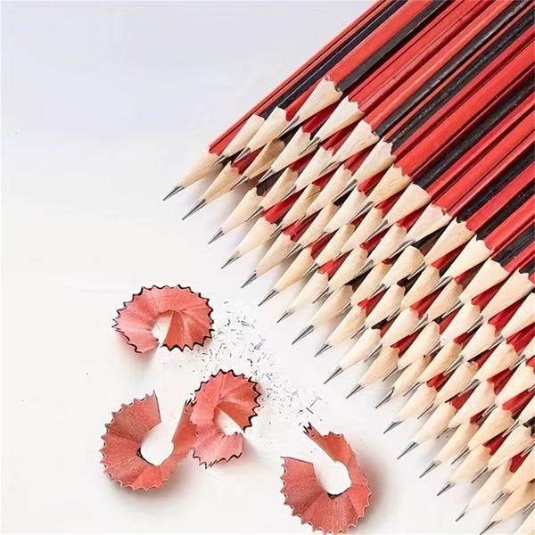 40 Pack HB Wooden Pencils with Erasers – Hexagonal Graphite Pencils for Writing, Drawing and School Use