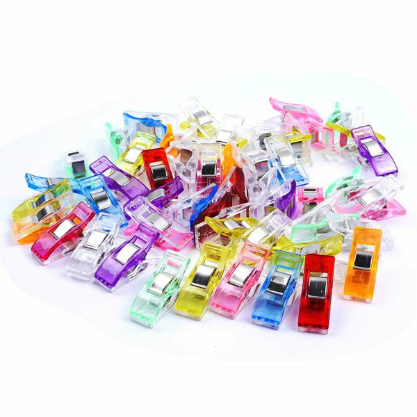 50PCS Wonder Clips Crafts Fabric Quilting Clip Crochet Craft Plastic Clip DIY