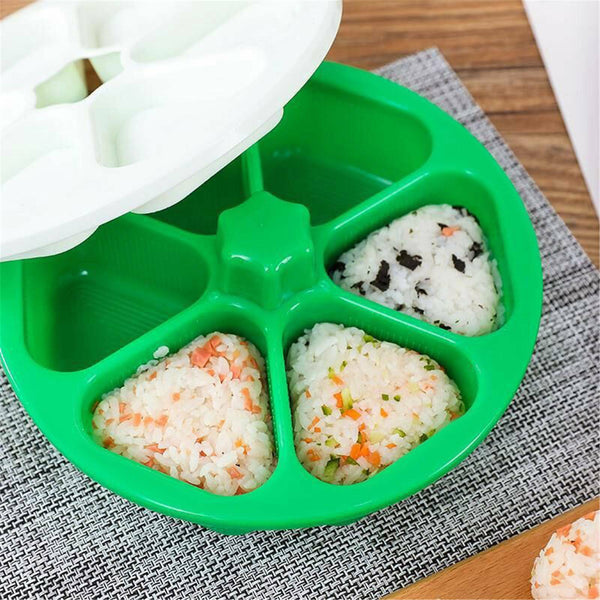 2Pack 6-Holes Sushi Mold Onigiri Rice Ball Bento Press Maker Mold Mould Kitchen