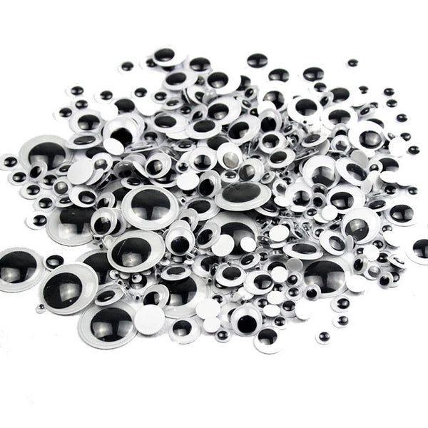 Bulk Joggle Moveable Black Eye Wiggly Google Googly Eyes Craft Stick AU