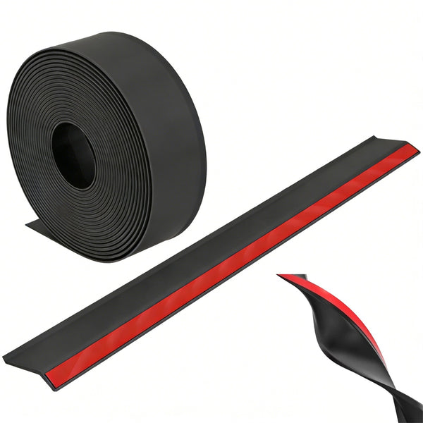 Weather seal strip fitted along the base of a sliding door