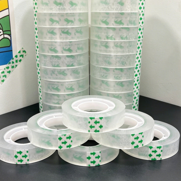 60 Rolls Clear Transparent Stationery Tape 8mm x 30M Office Adhesive Tape
