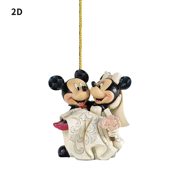 Christmas Tree 2D Disney Acrylic Ornaments Xmas Pendants Hanging Kids Gift DecOD