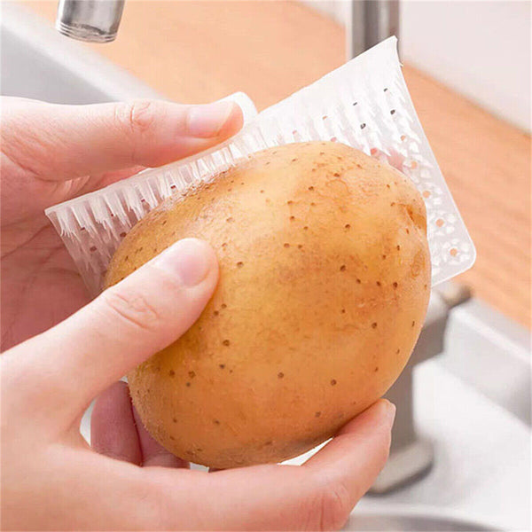 10pcs Fruit And Vegetable Cleaning Brush Bendable Sink Board Gap Brush Tools