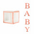 4PCS Baby Balloon Box Clear Cube Boxes Baby Shower Birthday Party Decorations