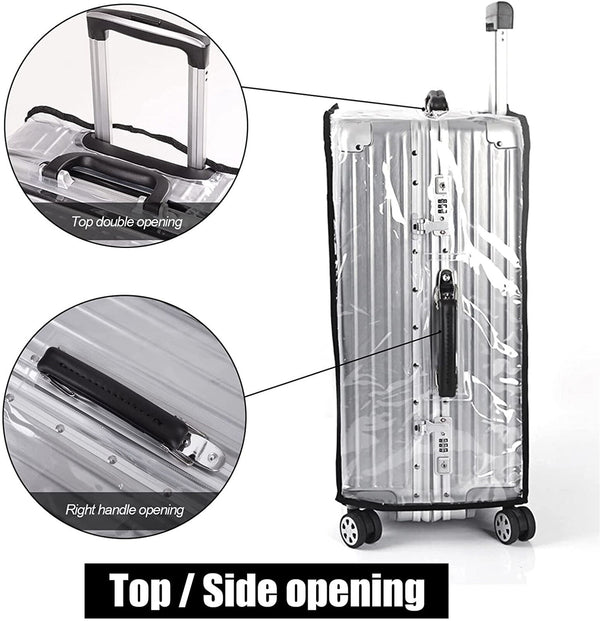 Transparent Waterproof PVC Travel Luggage Protector Suitcase Cover 20