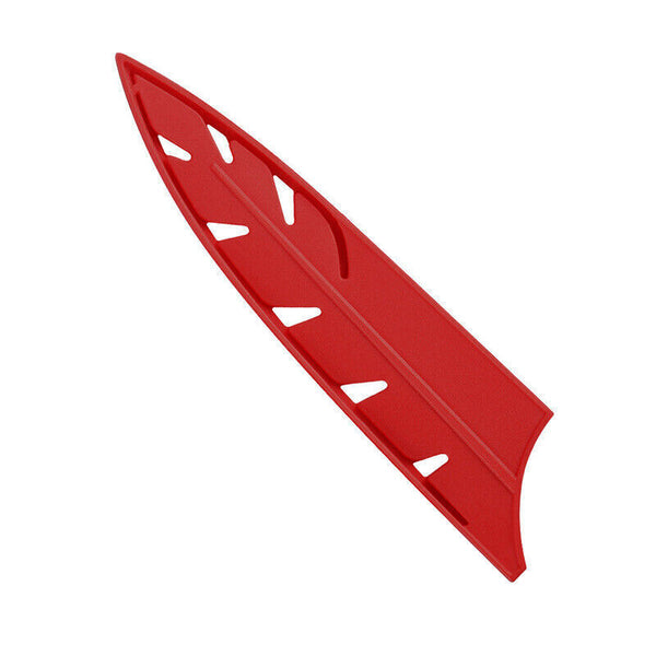 Plastic Knife Sheath Edge Guard Cover Scabbard Slicing Blade Red Protector Chef