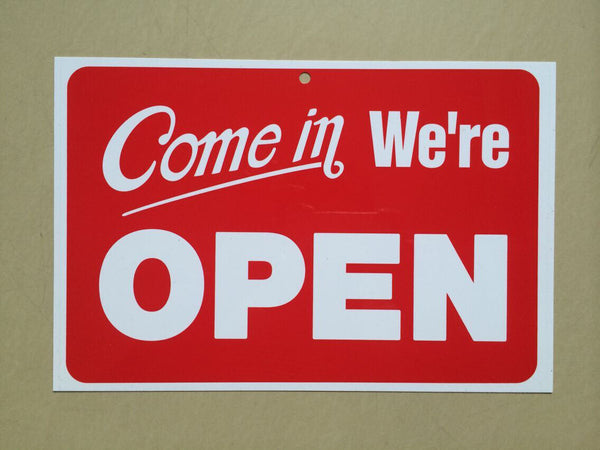 Open Closed Sign Office Business Shop Door Restaurant Reversible Window Hanging