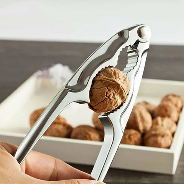 Nut Cracker Plier Sheller Opener Walnut Almond Chrome Kitchen NutCracker