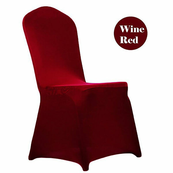 Chair Seat Covers Spandex Stretch Washable Banquet Dining Wedding Party