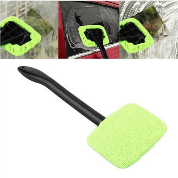 6pcs Car Windshield Cleaner Tool with Microfiber Pads | Auto Window Glass Cleaning Brush