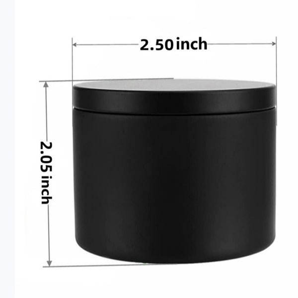12pcs Candle Tin Making Kit 4oz | Empty Candle Containers with Lids, Stickers & Wick Trimmer