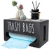 Trash Bag Dispenser Wall Mounted Trash Bag Organizer Portable Plastic Bags AUS