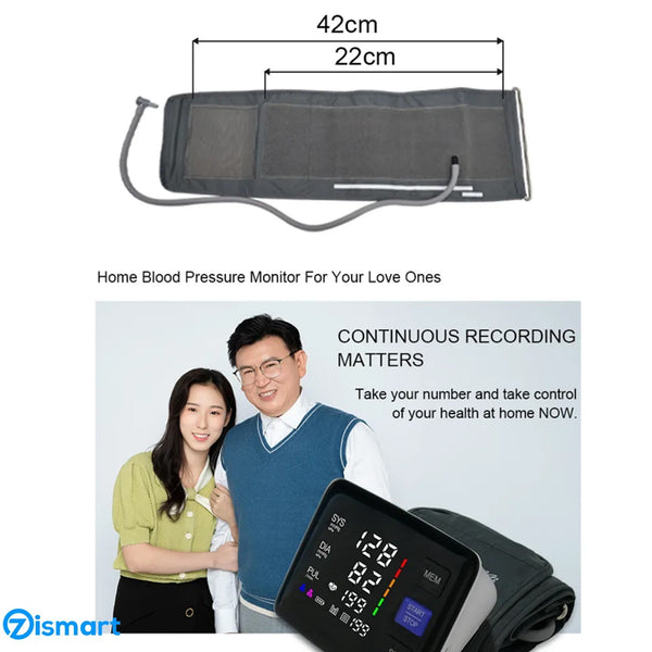 For Home Blood Pressure Monitor Heart Rate BP Machine Sphygmomanometer Upper Arm