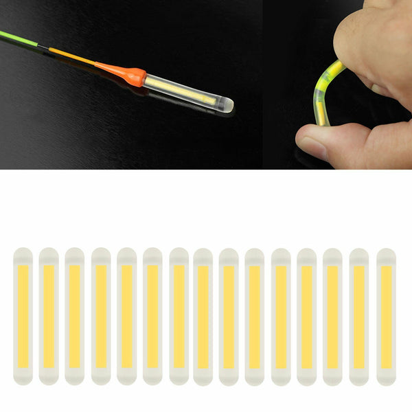 100X Chemical Light Fishing Fluorescent Glow Stick Clip On the Rod Tip GlowStick