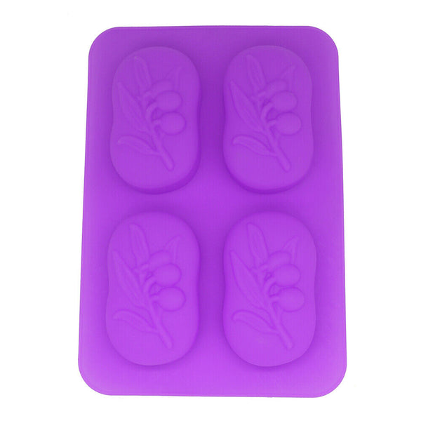 4 Cavity  Olive Tree Shape Handmade Cake Mould   Craft Tools   Soap Mold