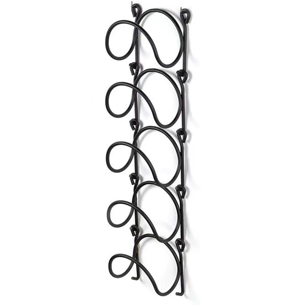2 Pack Black Towel Rack Hangers – Space Saving Wall Organizer for Bathroom and Kitchen