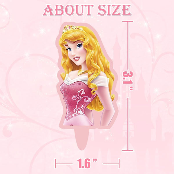 30PCS Princess Cupcake Topper Party Supplies Kids Girls Birthday Decoration