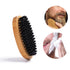 Travel Friendly Nylon Bristle Wooden Styling Long Small Beard Grooming Brush AU