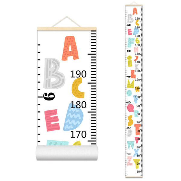 Kids Height Chart Wall Sticker Growth Measurement Ruler Nursery Wall Decal