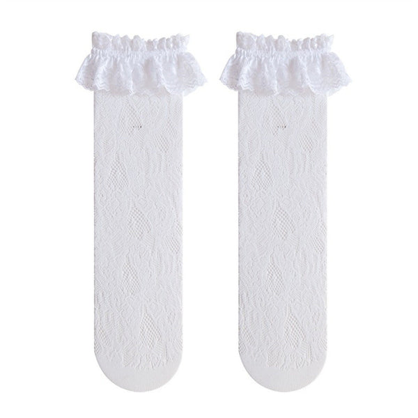 Women Lady Girls Ankle Fancy Fairy Retro Lace Ruffle frilly princess Short Socks