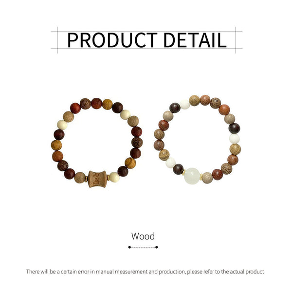 Elegant Wood Bracelet Crafted in New Chinese Style Sophisticated Accessory AU