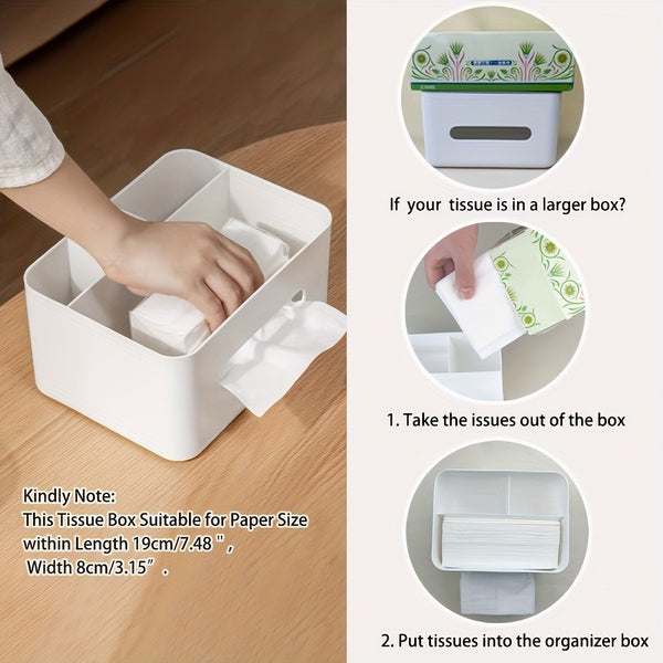 Tissue box multi-functional desktop storage box drawer box remote control Box AU