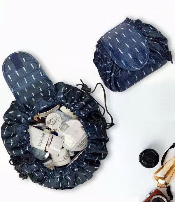 Lazy Cosmetic Bag Printing Drawstring Makeup case Storage Bag Portable Travel AU
