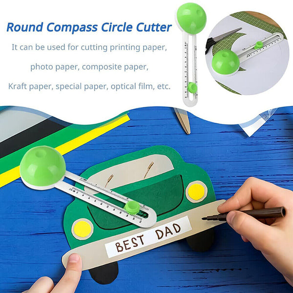 Round Cutter Knife Rotary Circle Cutter Circular Paper Cutter Cut Circle Paper